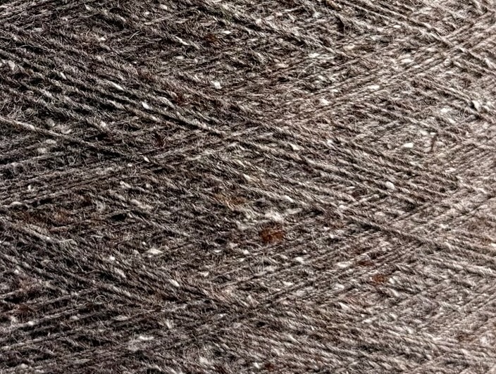 Zimpfer Wolle Selezione Art. Cardiff Tweed Nm 1/10500 – Merino Seide Garn col. Taupe